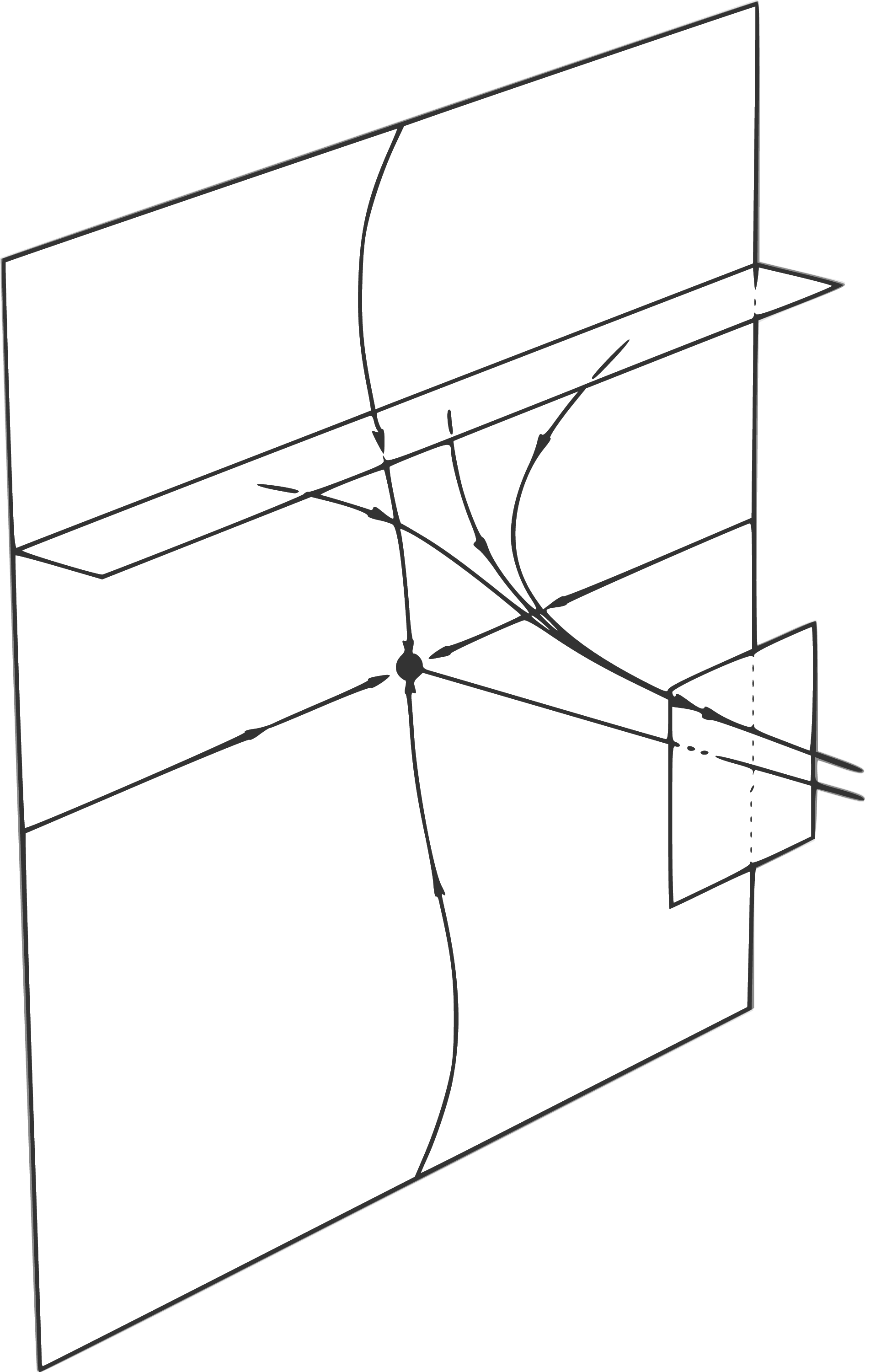 Transitions near a singularity computed using normal forms